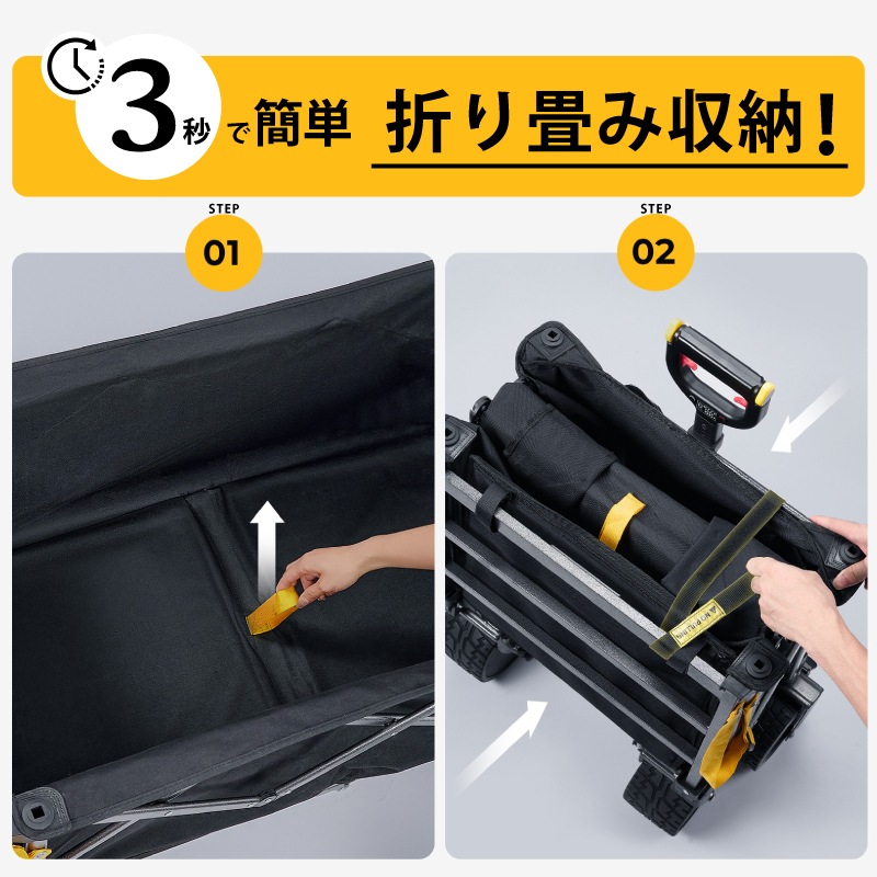＜メーカー直送＞BougeRV 楽GoWagon2 電動キャリーワゴン / 耐荷重200kg 速度３段階 電動アシスト キャンプ BBQ 施設移動 アウトドア コンパクト収納 カート