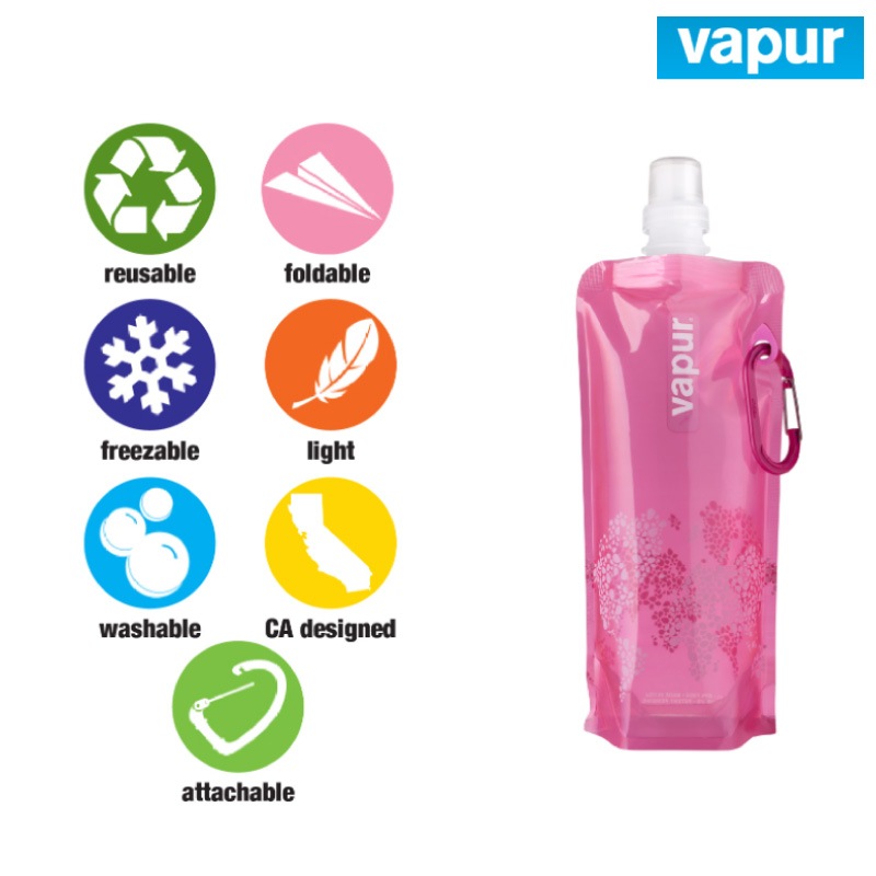 【選択あり】vapur ヴェイパー アンチボトル リフレックス 500ml / 折りたためる 水筒 リフレックスシリーズ 0.5L 冷凍 軽量 0.5リットル
