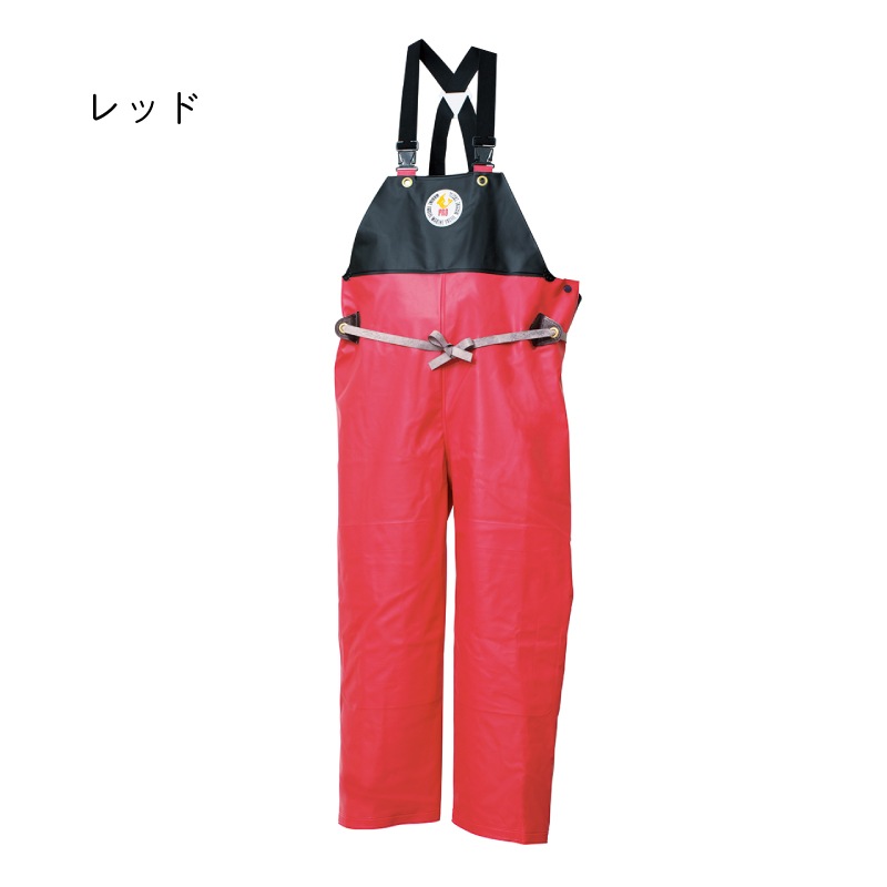 ＜取り寄せ＞【選択あり】LOGOS ロゴス ハイパーマリンエクセル プロ オーバーオール ズボン レッド/ブラック 12180 日本製