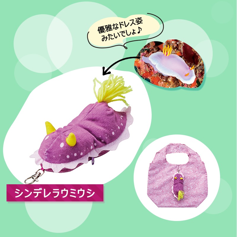 ＜入荷しました！＞【選択あり】 セトクラフト エコバッグ ウミウシ / アオウミウシ シンデレラウミウシ ウデフリツノザヤウミウシ