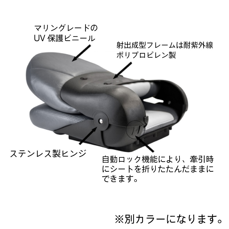 テンプレス ボートシート ナビスタイルハイバックシート ブルー 船 イス 椅子