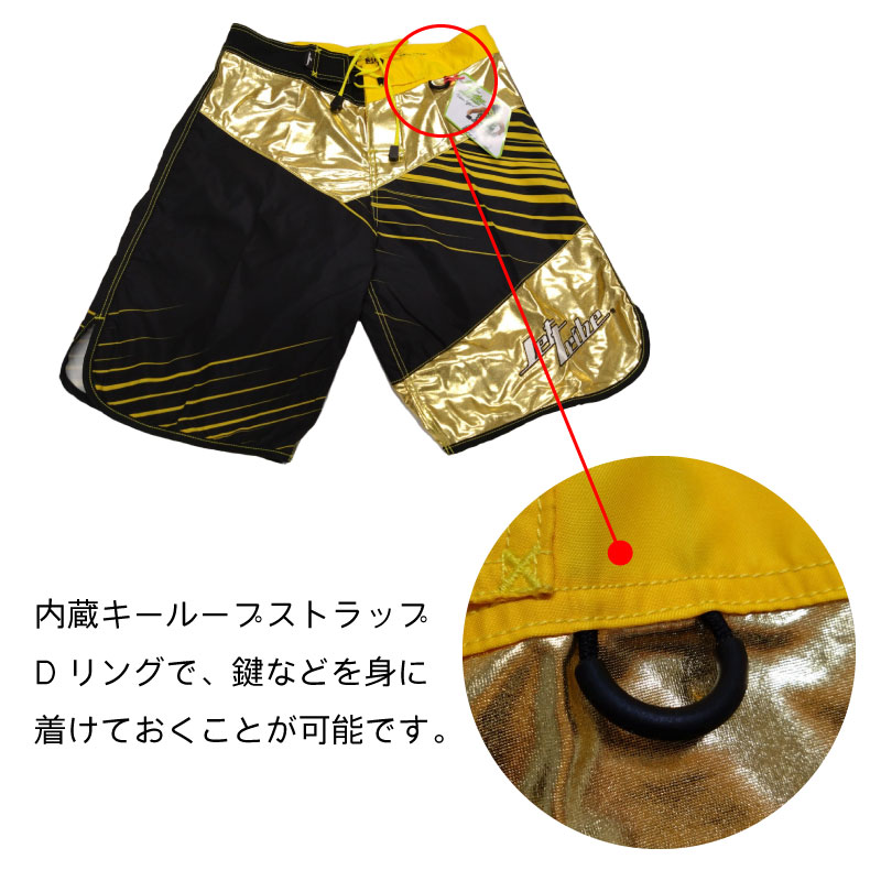 【選択あり】Jettribe METALLIC BOARD SHORTS ジェットトライブ メタリックボードショーツ ゴールド シルバー / 水上バイク ウェア