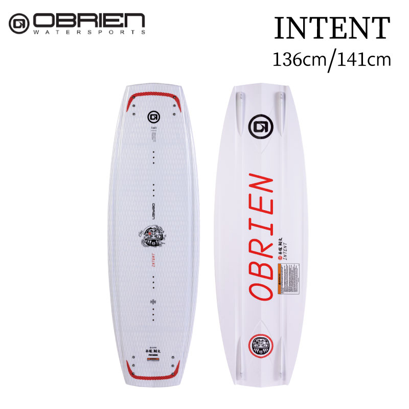【選択あり】 OBRIEN オブライエン INTENT 136 141 /  手塚翔太モデル ウェイクボード ホワイト