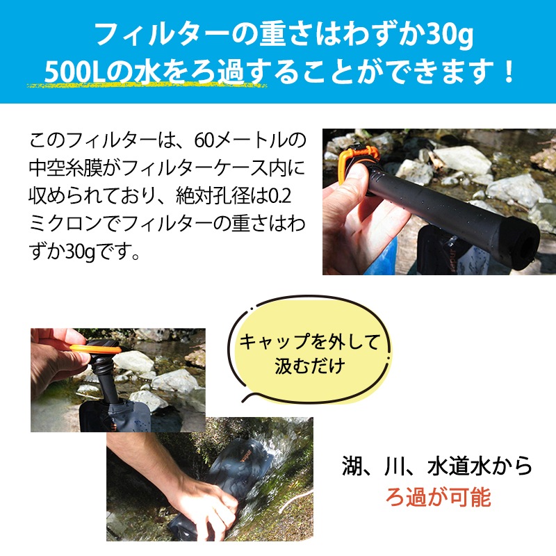 vapur ヴェイパー アンチボトル マイクロフィルターセット 1L/ ブラックアウト