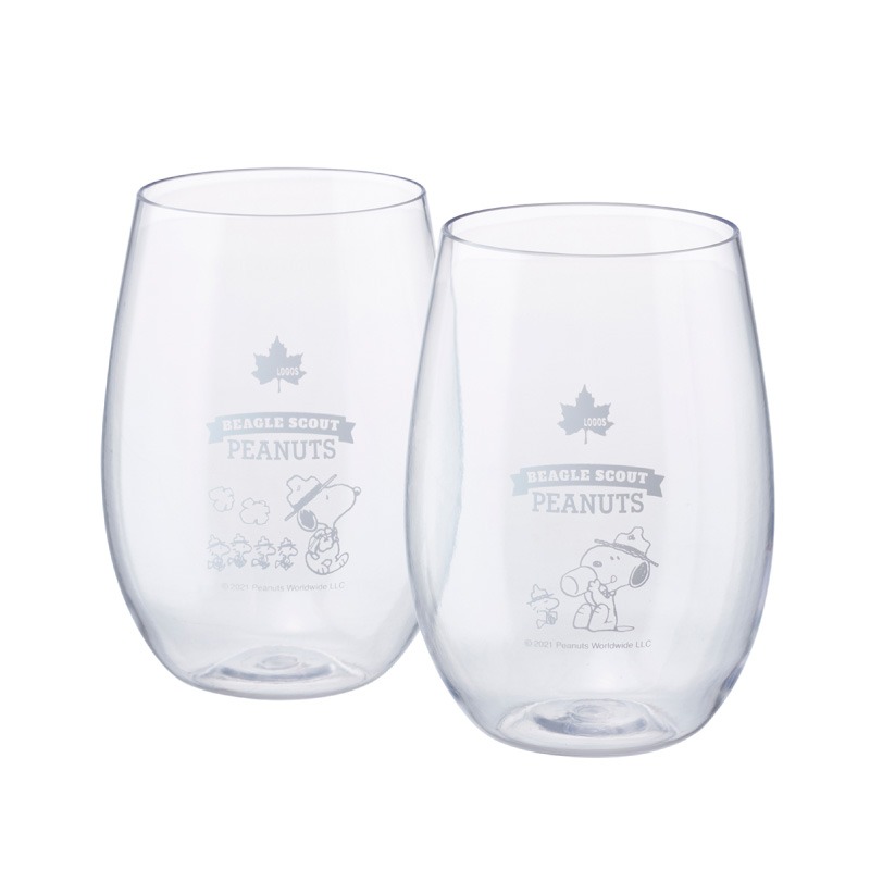 LOGOS ロゴス SNOOPY 割れない MYタンブラー 2pcs / スヌーピー コップ グラス