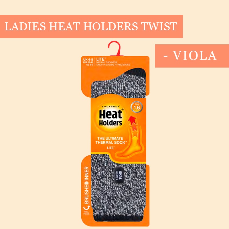 【選択あり】HEAT HOLDERS ヒートホルダーズ サーマルソックス LITE TWIST VIOLA レディース 22.5cm~26.5cm LTLHH576G1 / 靴下 暖かい 防寒 保温