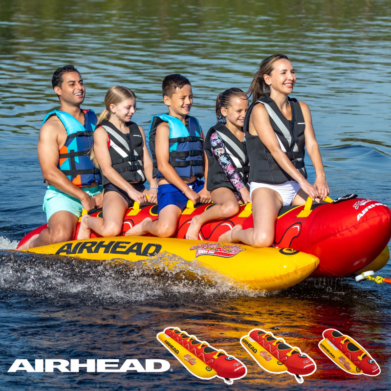 【選択あり】 AIRHEAD トーイングチューブ ダブルドッグ トリプルドッグ ジャンボドッグ / 2人乗り 3人乗り 5人乗り マリンレジャー ウォータートイ 水上 けん引