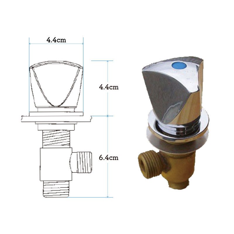 水流調整用タップ シングル バルブ 蛇口 シャワー シルバー ボート 船 キャンピングカー