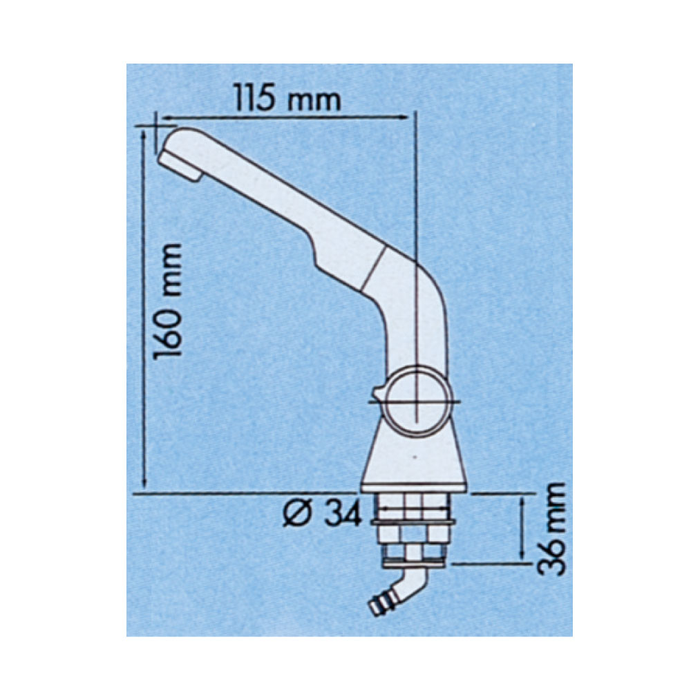 シャワー 蛇口 シングル スイッチ付 ポンプ用 DIY ボート 船 キャンピングカー