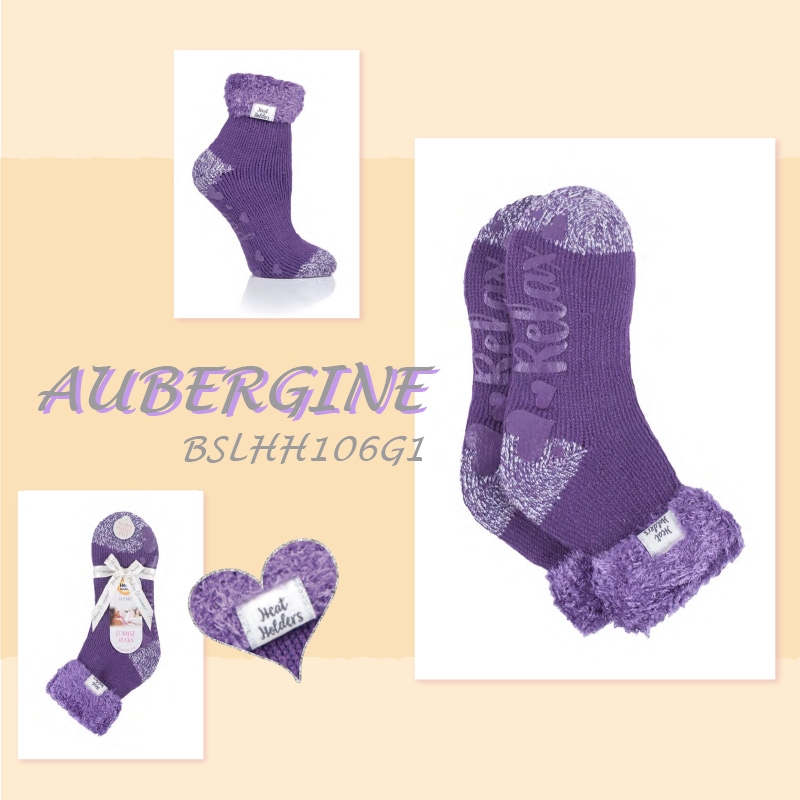 【選択あり】HEAT HOLDERS ヒートホルダーズ サーマルソックス LOUNGE SOCKS EATHER TURN OVER CUFF レディース 22.5cm~26.5cm BSLHH105G1 / 靴下 暖かい 防寒 保温