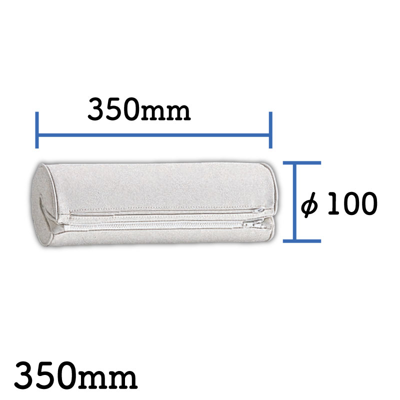 パイプサポートクッション 350mm / ヘッドレスト 背もたれ パイプ レザー クッション