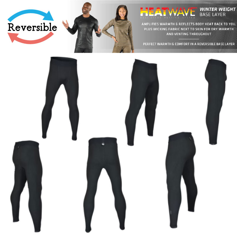 【選択あり】 seirus セイラス インナー ヒートウェーブ ウィンター ウェイト フルレングス ボトム メンズ カーボン S/M/L/XL