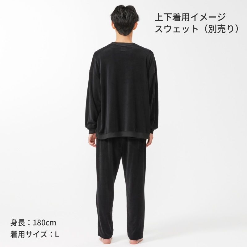 【選択あり】LOGOS by LIPNER ボディリカバリーベロアスウェットパンツ / S,M,L,XL ブラック / 35213711-35213714