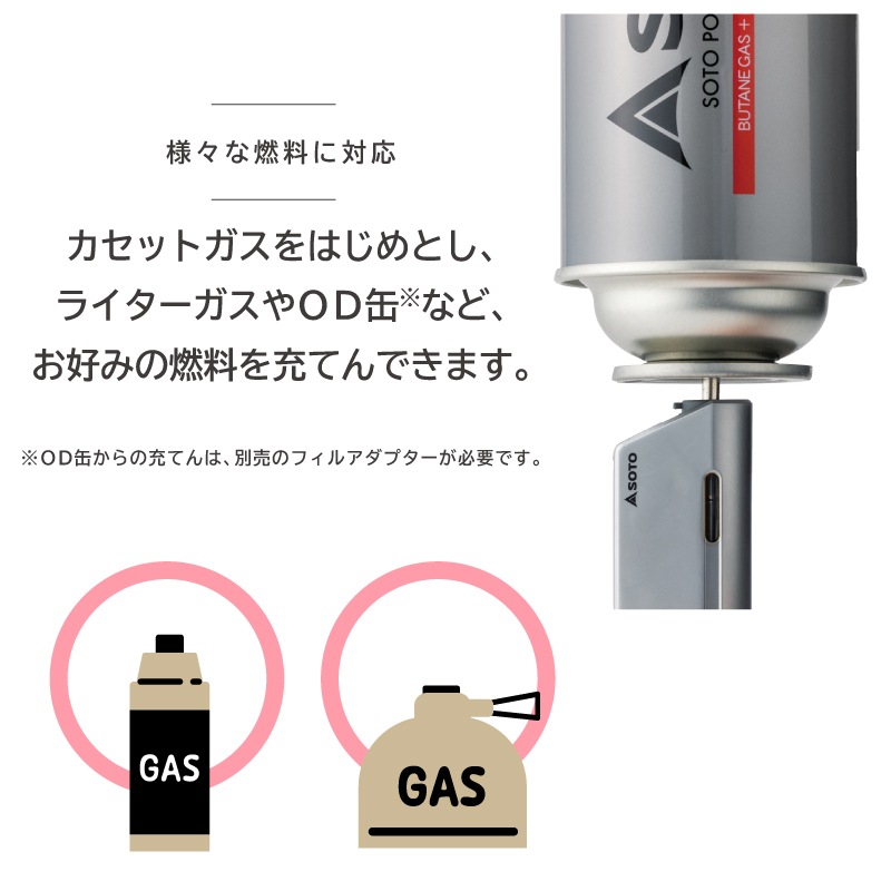 SOTO MICRO TORCH EDGE（マイクロトーチ エッジ） ST-489【iFデザインアワード2025受賞】| ライター 手のひらサイズ 強力耐風 超小型バーナー