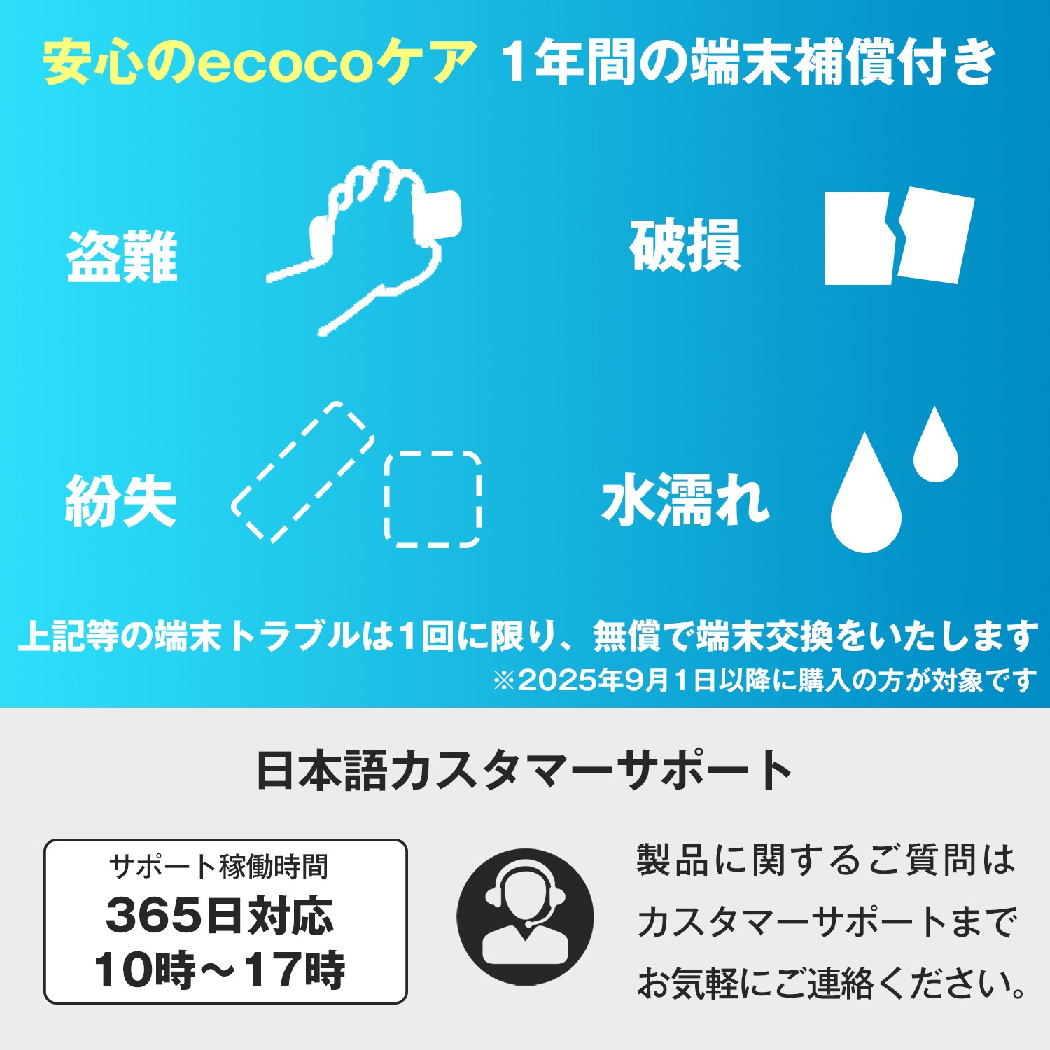 【選択あり】契約不要Wi-Fi バッテリーレスポケットWifi ecoco 100G / グレー ミッドナイトブルー