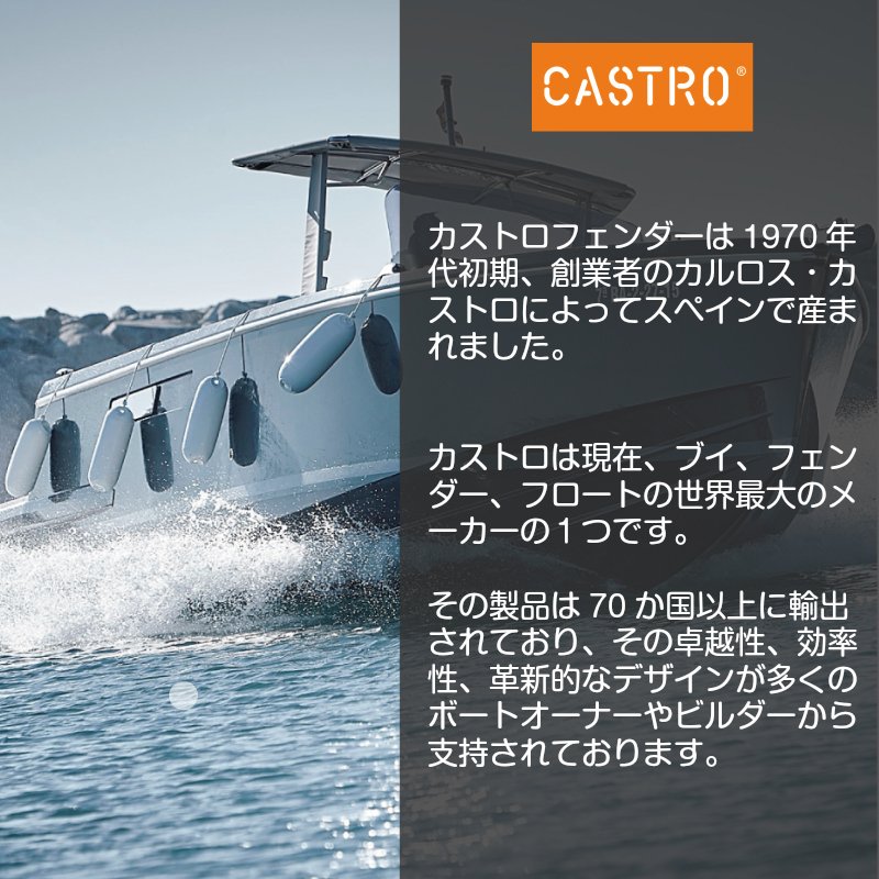 A-HDシリーズ通販 選択あり CASTRO カストロ ボートフェンダー A-3HD ブイ エアフェンダー Aシリーズ 全長57cm 船舶