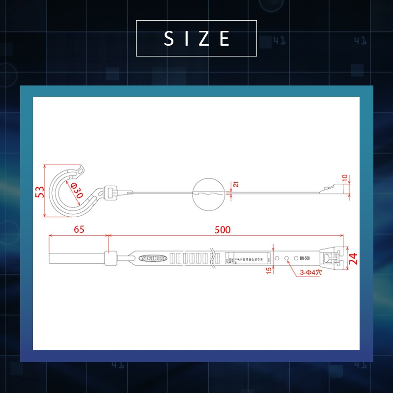 【選択あり】日動工業 万能フッカー BH-500SH 長さ500mm Φ30フック / カーキ グレー ホワイト ベージュ ブラック
