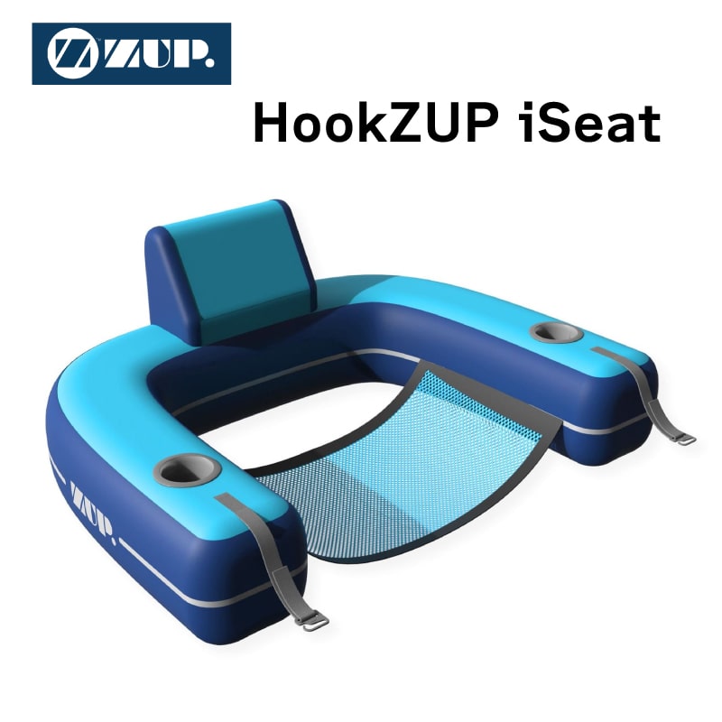 ZUP HookZUP iSeat 1人乗り / フロート 浮き輪 ウォータートイ マット メッシュ