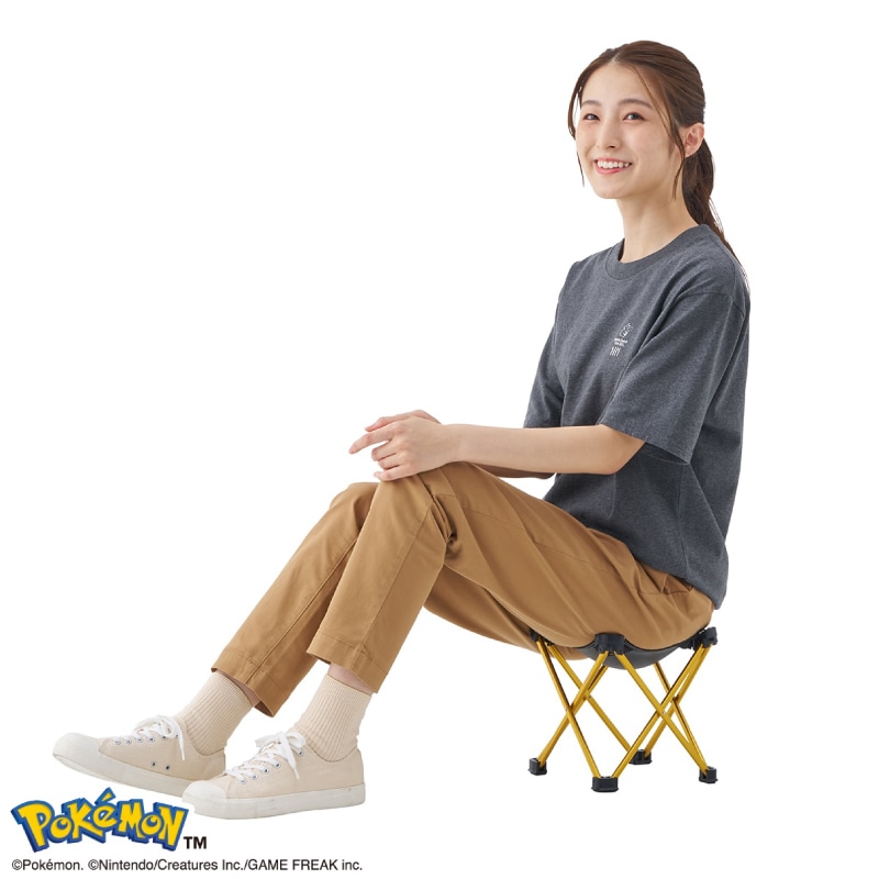 【3月19日 発売】【選択あり】 LOGOS ロゴス ポケモン 7075キュービックチェア ピカチュウ 86100001 フシギダネ 86100002 ヒトカゲ 86100003 ゼニガメ 86100004 / 椅子 いす イス 折り畳み スツール
