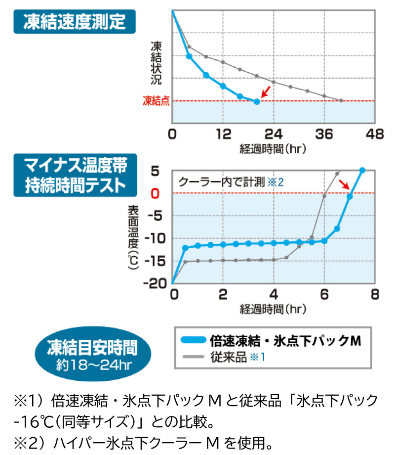 LOGOS ロゴス 倍速凍結・氷点下パック コンパクト（2pcs） 81660639 / 2個セット グリーン 保冷剤