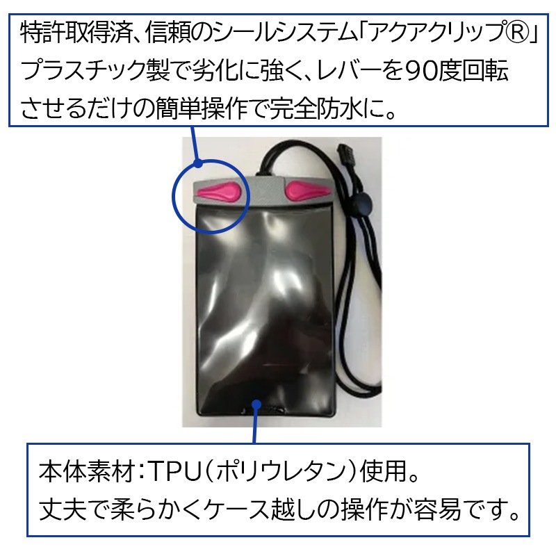 【選択あり】 AQUAPAC アクアパック Keymaster Plus / 610 617 パスポート 小物入れ IPX8 防水ケース ネックコード付き 特許取得済