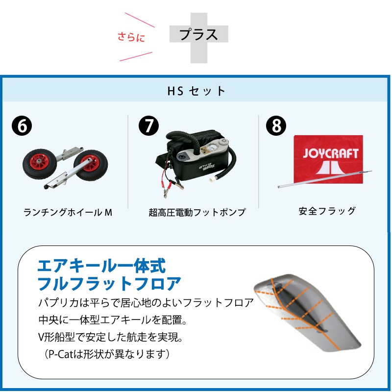<メーカー直送> JOYCRAFT ジョイクラフト パプリカ305 HSセット 4人乗り / 予備検査無し