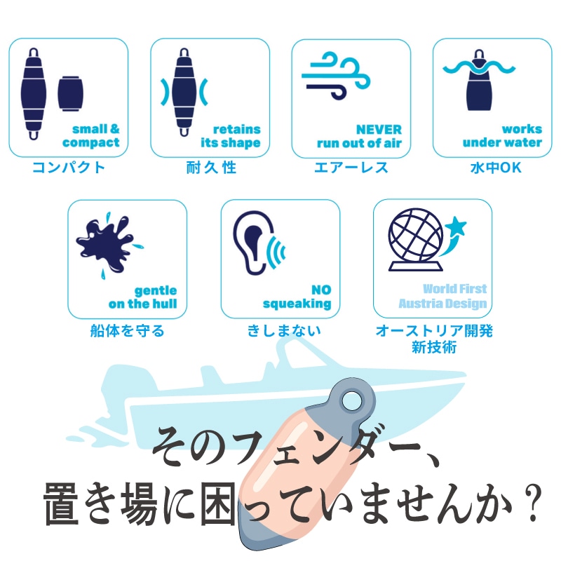 【選択あり】POPフェンダー エアーレス伸縮フェンダー Model165・215 / POPFENDER 伸縮式 日本初上陸 耐久性 空気不要 カラフル 収納 コンパクト