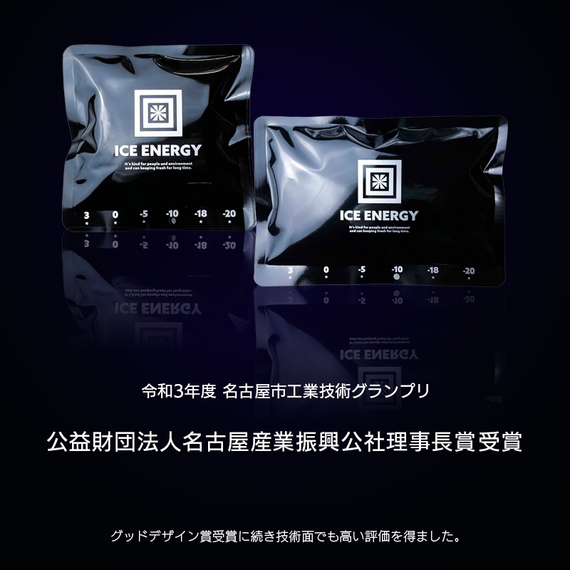 ICE ENERGY アイスエナジー 特殊低温保冷剤 -10℃ 500g / 2個セット グッドデザイン賞 名古屋市産業復興公社理事長賞 長時間保冷 日本製