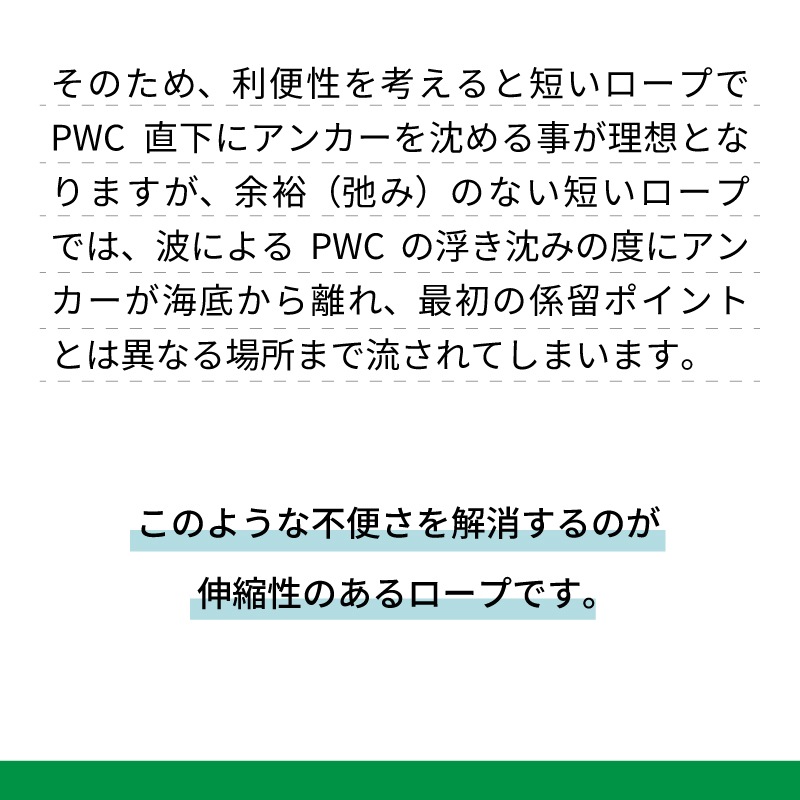【選択あり】のびのび アンカーロープ 10mm 11種類 / PWC 水上バイク ジェットスキー
