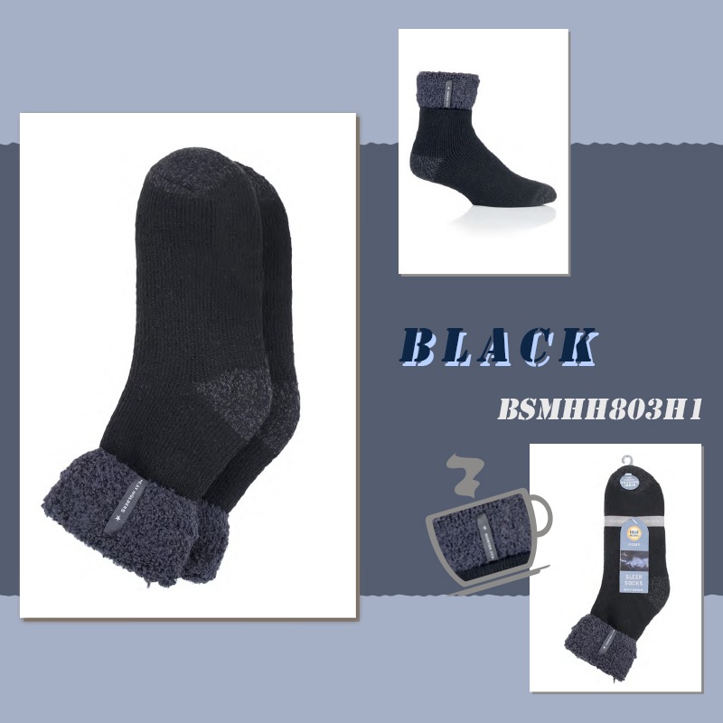 【選択あり】HEAT HOLDERS ヒートホルダーズ サーマルソックス SLEEP SOCKS OLWEN メンズ 24.5cm～28.5cm BSMHH803H1 BSMHH804H1 / 靴下 暖かい 防寒 保温