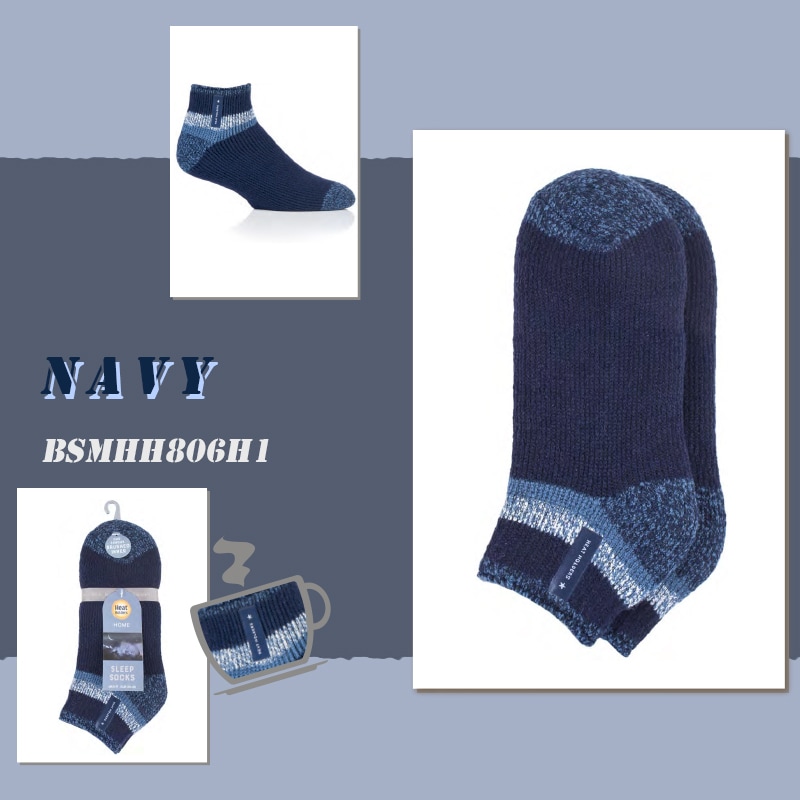 【選択あり】HEAT HOLDERS ヒートホルダーズ サーマルソックス SLEEP SOCKS AUBIN メンズ 24.5cm~28.5cm BSMHH805H1 BSMHH806H1 / 靴下 暖かい 防寒 保温