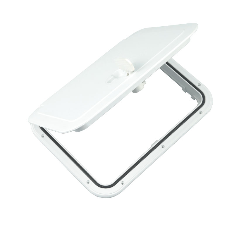 アクセスハッチ 13''×17'' 330mm×432mm / 520-205 耐候 耐UV 180度開閉可能 ホワイト