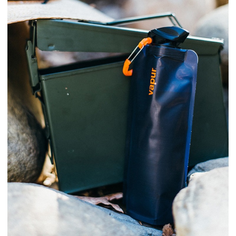 【選択あり】 vapur ヴェイパー アンチボトル Wide Mouth 0.7L / 7色 折りたためる水筒 冷凍 洗える カラビナ付き 700ml