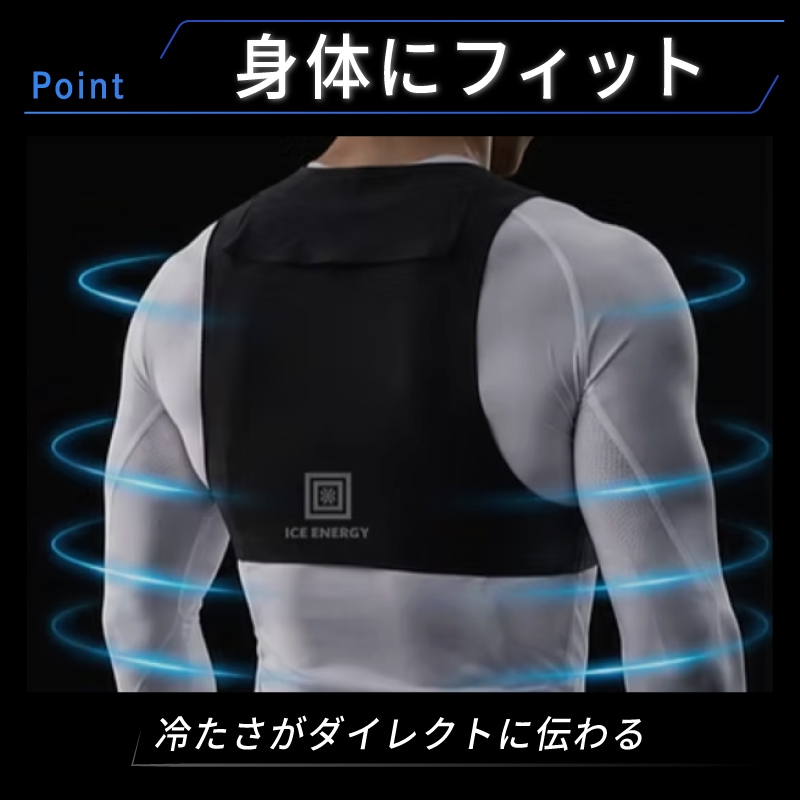 ＜送料無料＞【選択あり】アイスエナジー ウルトラフィットベスト アイスエナジー300g･600g / ICE ENERGY ファン付きウェア専用 冷却ベスト 空調ウェア 暑さ対策 熱中症対策 