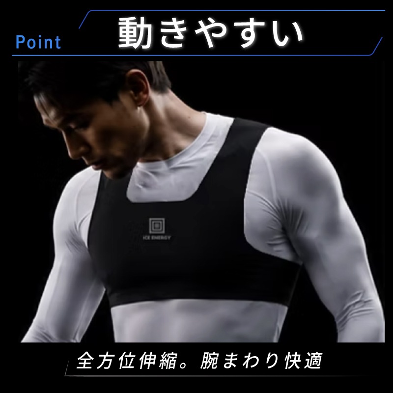 ＜送料無料＞【選択あり】アイスエナジー ウルトラフィットベスト アイスエナジー300g･600g / ICE ENERGY ファン付きウェア専用 冷却ベスト 空調ウェア 暑さ対策 熱中症対策 