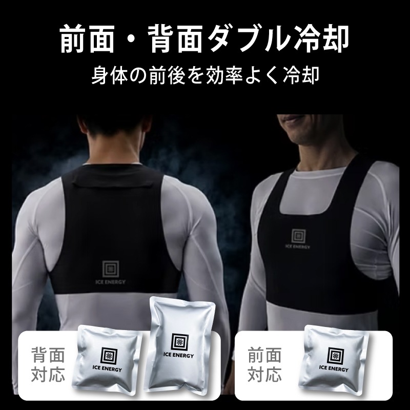 ＜送料無料＞【選択あり】アイスエナジー ウルトラフィットベスト アイスエナジー300g･600g / ICE ENERGY ファン付きウェア専用 冷却ベスト 空調ウェア 暑さ対策 熱中症対策 
