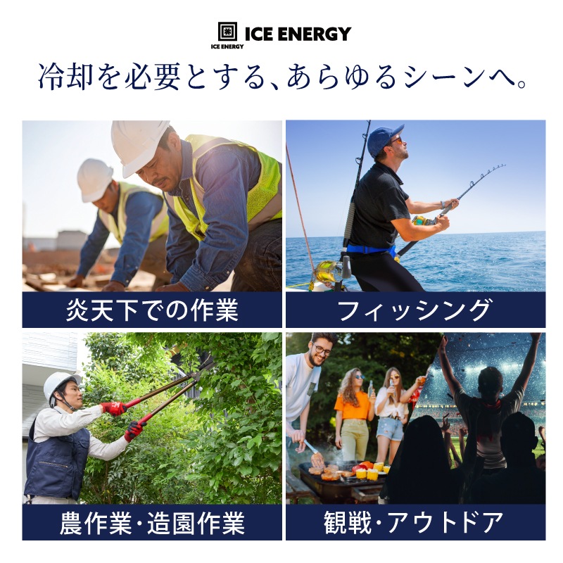 ＜送料無料＞【選択あり】アイスエナジー ウルトラフィットベスト アイスエナジー300g･600g / ICE ENERGY ファン付きウェア専用 冷却ベスト 空調ウェア 暑さ対策 熱中症対策 