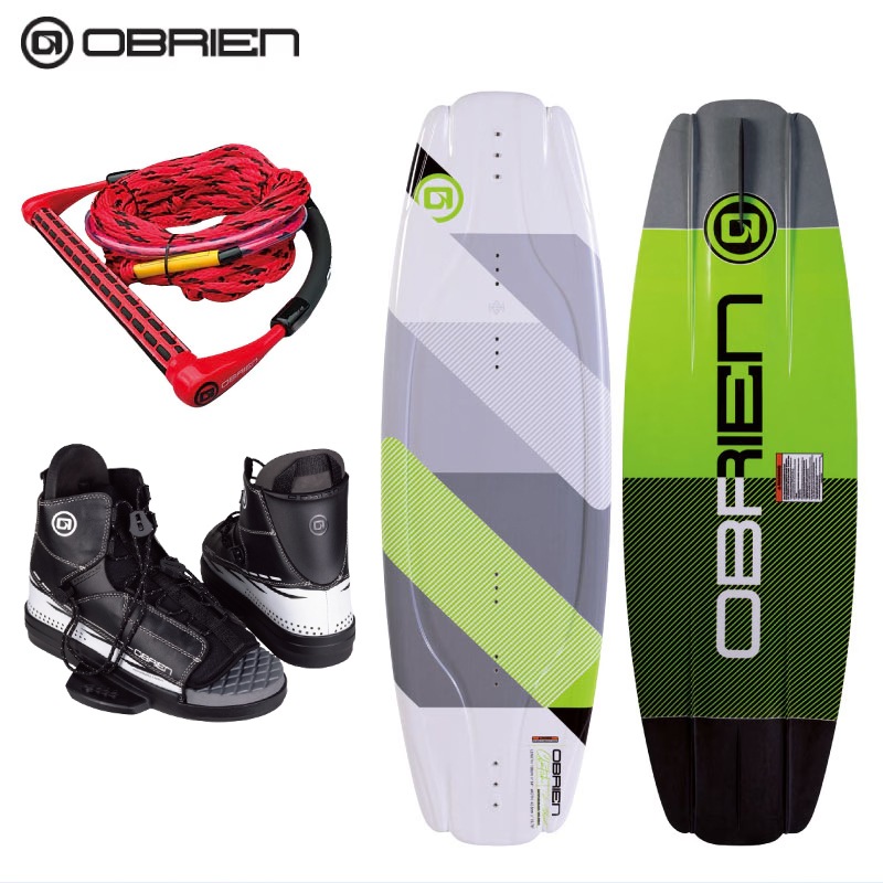 【選択あり】OBRIEN オブライエン CLUTHC ウェイク 3点セット 138cm 140cm /  ブーツ ハンドル ボードセット ビンディング シューズ