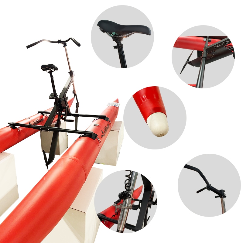 <メーカー直送> chiliboats ウォーターバイク bikeboat-up  / 赤 レッド 水上バイク 水上自転車  バイクボート