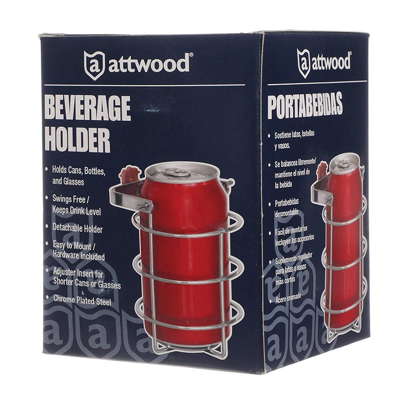 Attwood アトウッド ワイヤージンバルドリンクホルダー / 11670-4 クロムメッキスチール ジンバル式