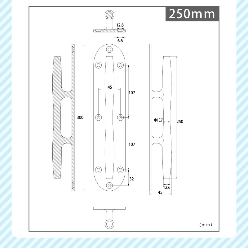 ＜メーカー直送＞トップノット オリジナル・デビルクリート / 200m(ロープ径:14Φ) 250mm(ロープ径:16Φ)