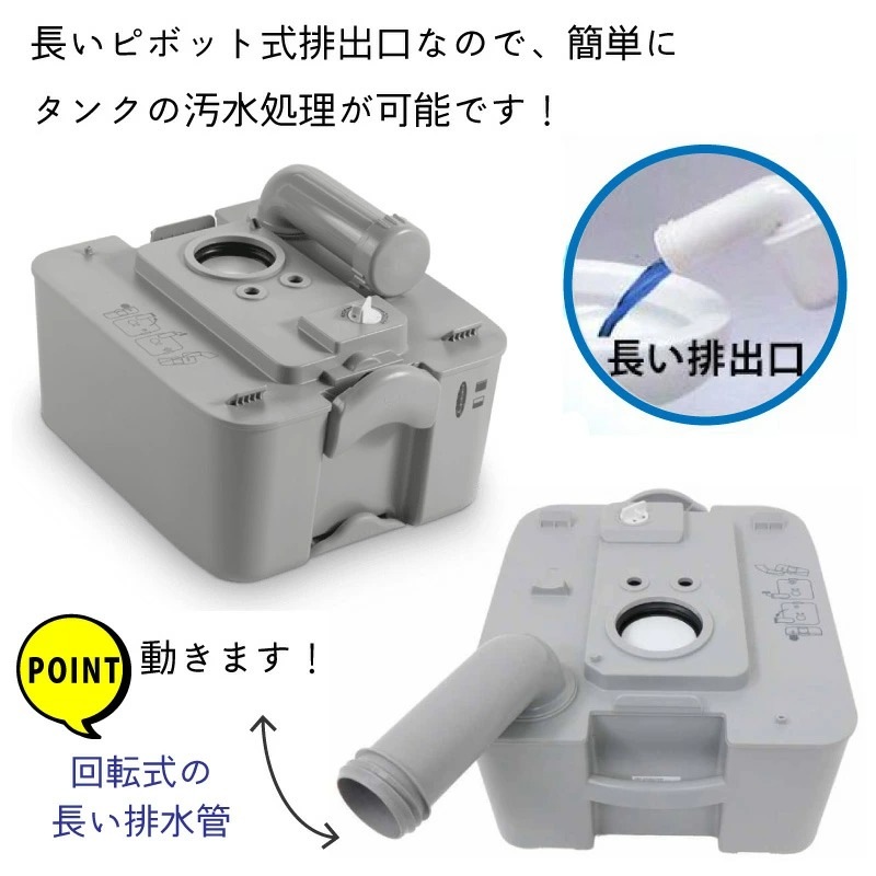 Dometic ドメティック ポータブルトイレ 976 / 水洗式 アウトドア 車中泊 Ｌタイプ ボート 車内  キャンプ 介護