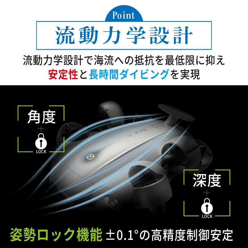 ＜メーカー直送＞水中ドローン FIFISH V-EVO ARM SET/海中撮影 船底 港湾 桟橋 点検･調査 落下物回収 ロボットアーム 4K 水中ドローン 防水カメラ 撮影