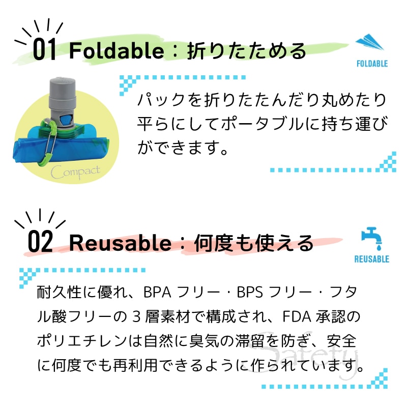 vapur ヴェイパー 折り畳める 犬用給水器 EZ Lick Dog Bottle Water 0.7L / ブルー 700ml 水飲み 散歩