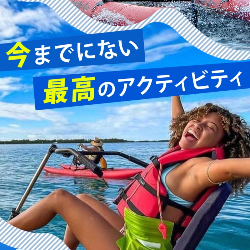 <メーカー直送> chiliboats ウォーターバイク Bikeboat-Rec  / 黄色 イエロー 水上バイク 水上自転車  バイクボート