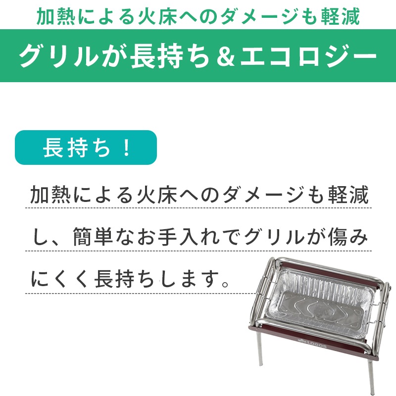LOGOS ロゴス eco-logosave （お掃除楽ちん）BBQ深型カバー・M（2pcs）