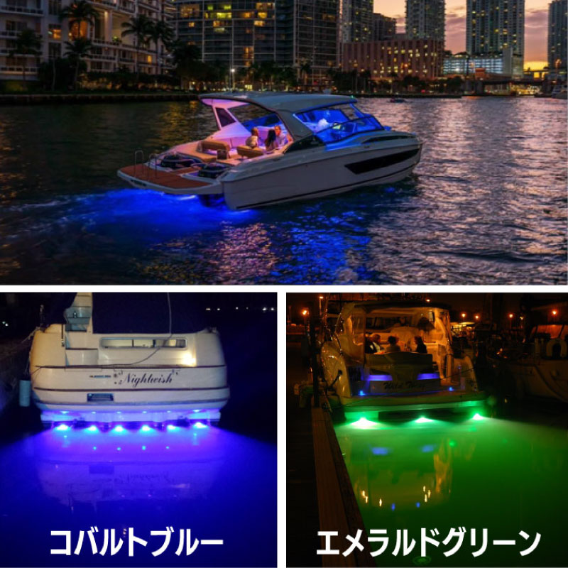 【選択あり】 Bluefin LED Piranha P6N NITRO SM 水中ライト コバルトブルー 12 24V