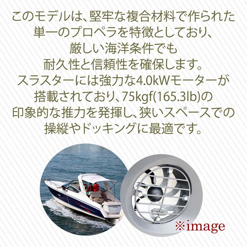 QUICK クイック スラスター BTQ185-75 12V