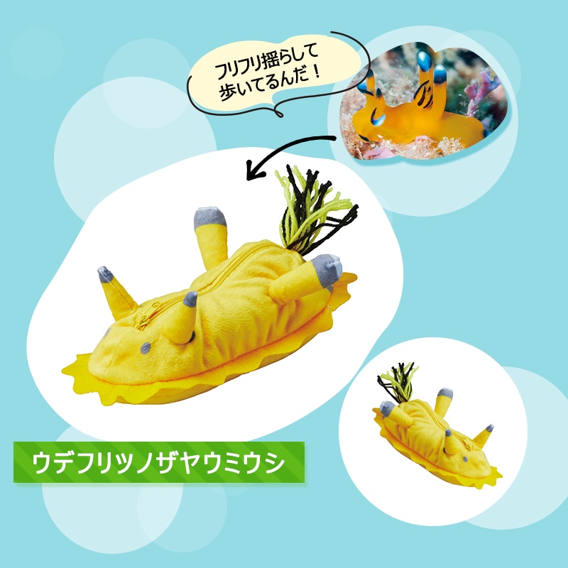<入荷しました!>【選択あり】 セトクラフト ペンケース ウミウシ / アオウミウシ シンデレラウミウシ ウデフリツノザヤウミウシ