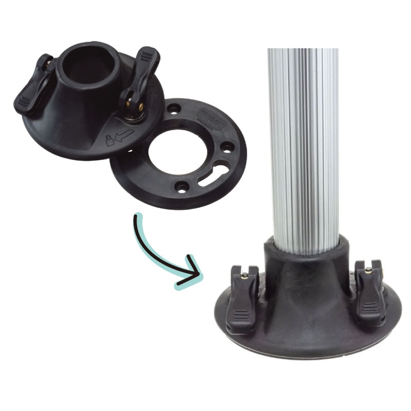 クイックリリースポスト アルミ製 / ポストセット テーブルの脚